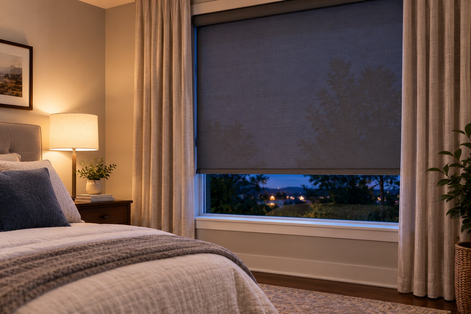 - Louisville Blinds & Drapery Window treatment measurements showing mounting depth and trim